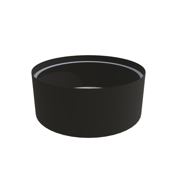 Matte Black Aluminum Circular Planter (60"D × 24"H) Raised Garden Bed - 3/16" Knife Edge Walls