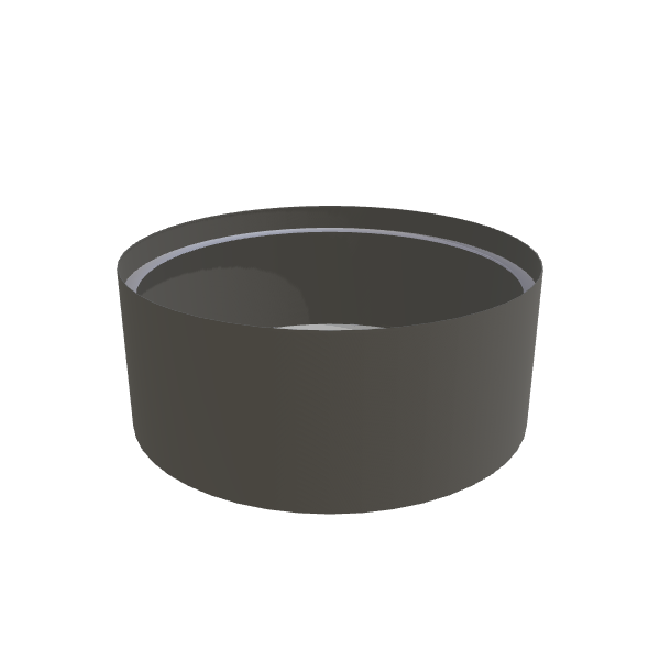 Matte Gray Aluminum Circular Planter (60"D × 24"H) Raised Garden Bed - 3/16" Knife Edge Walls