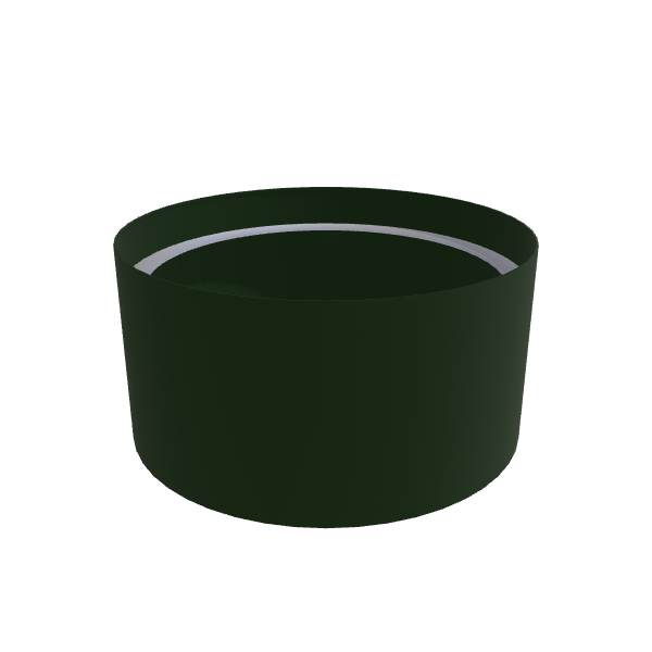 Matte Sage Green Aluminum Circular Planter (36"D × 18"H) Raised Garden Bed - 3/16" Knife Edge Walls