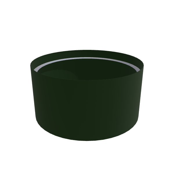 Matte Sage Green Aluminum Circular Planter (48"D × 24"H) Raised Garden Bed - 3/16" Knife Edge Walls