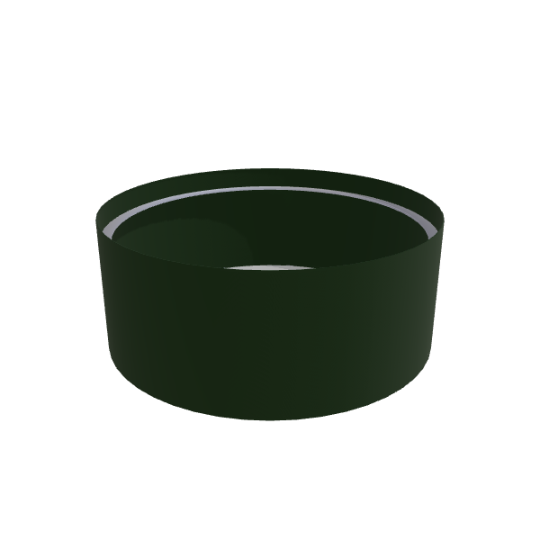Matte Sage Green Aluminum Circular Planter (60"D × 24"H) Raised Garden Bed - 3/16" Knife Edge Walls