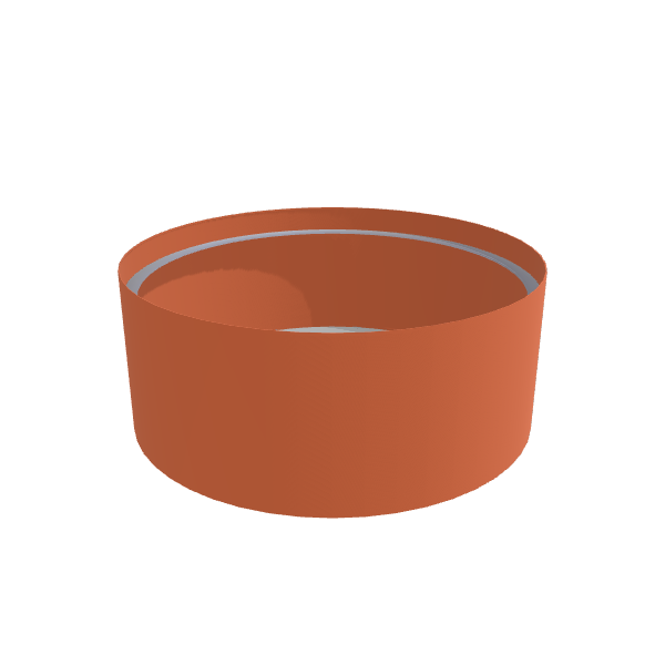 Matte Terracotta Aluminum Circular Planter (60"D × 24"H) Raised Garden Bed - 3/16" Knife Edge Walls