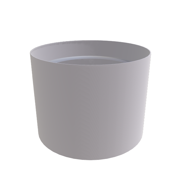 Matte White Aluminum Circular Planter (24"D × 18"H) Raised Garden Bed - 3/16" Knife Edge Walls