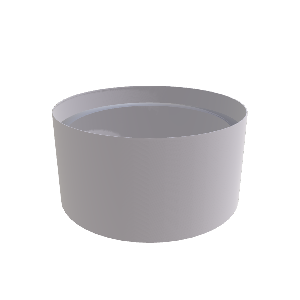Matte White Aluminum Circular Planter (36"D × 18"H) Raised Garden Bed - 3/16" Knife Edge Walls